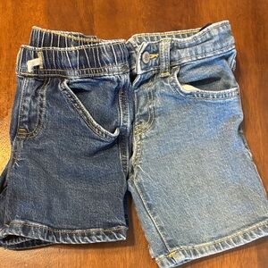 Cat & Jack Kids Denim Shorts - Dark Blue and Light Blue
